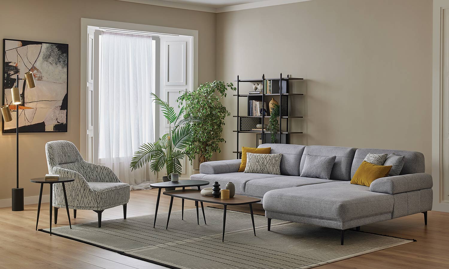 Brea Corner Sofa Set