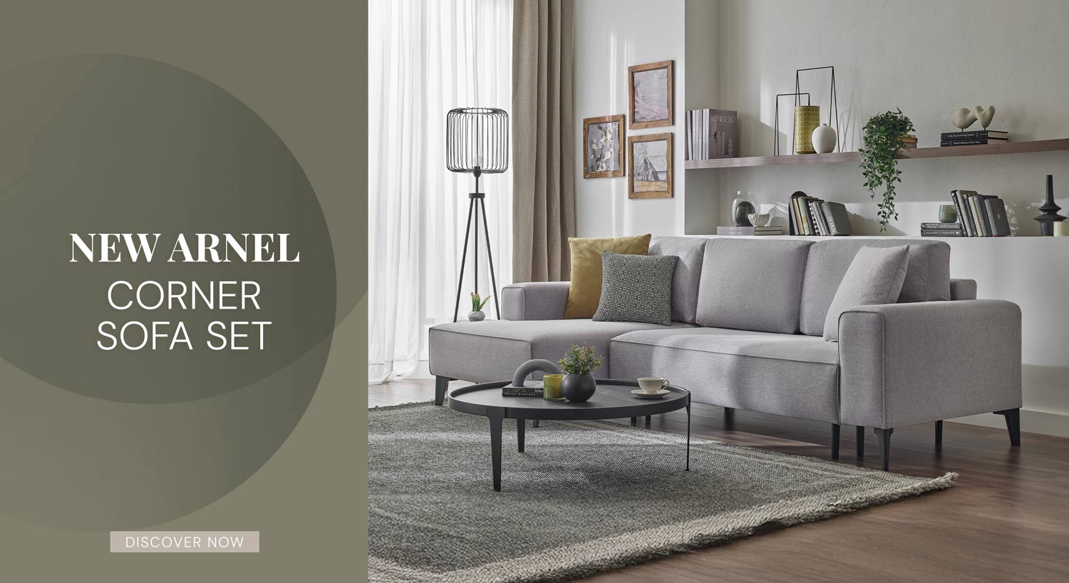 New Arnel Corner Sofa Set