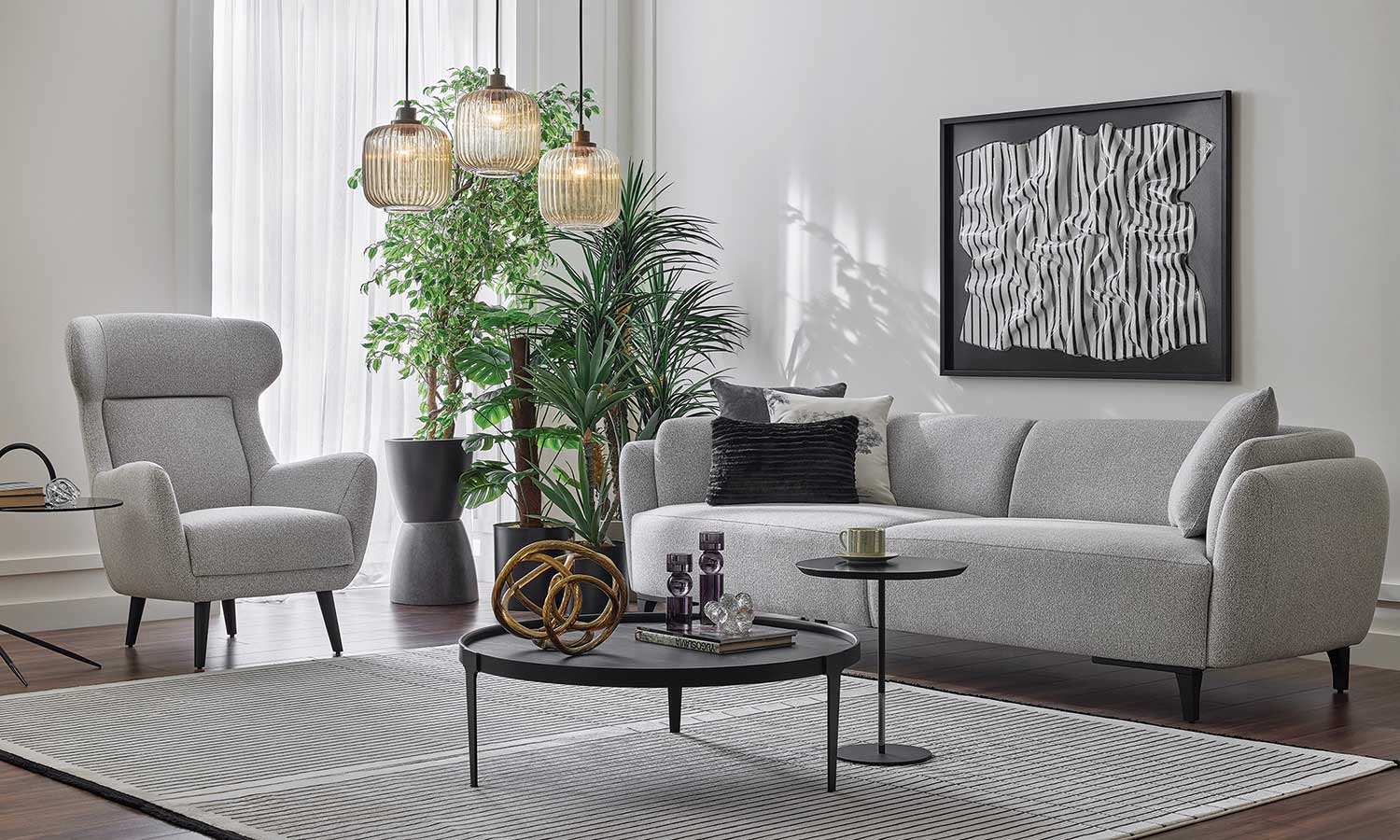 Krista Living Room - Linen