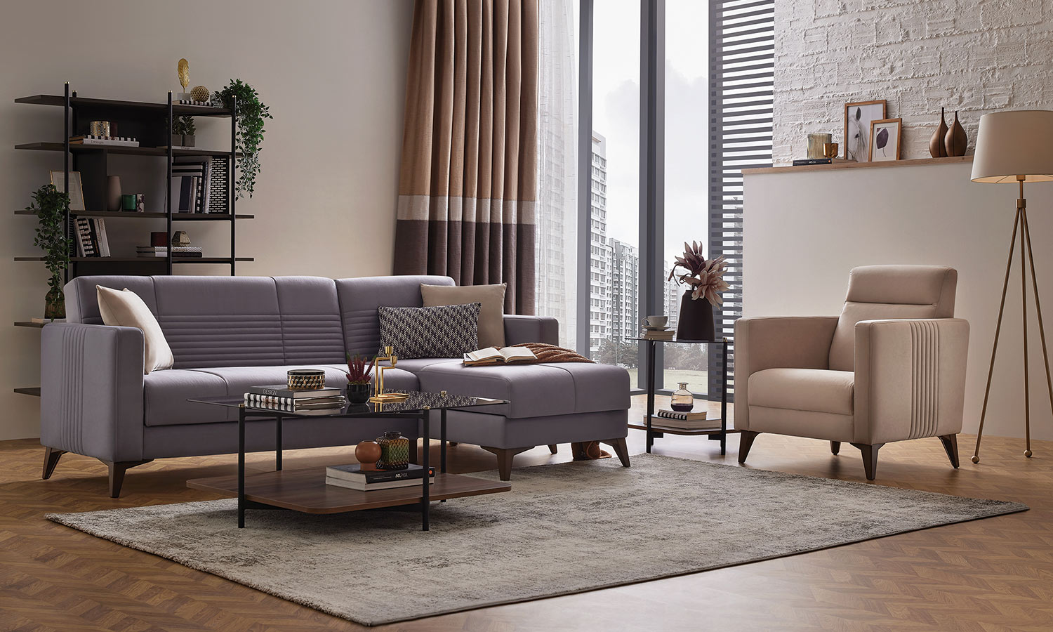 Nola Corner Sofa Set