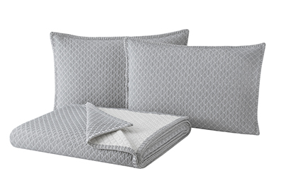 Single Size Galla Bedspread - Grey