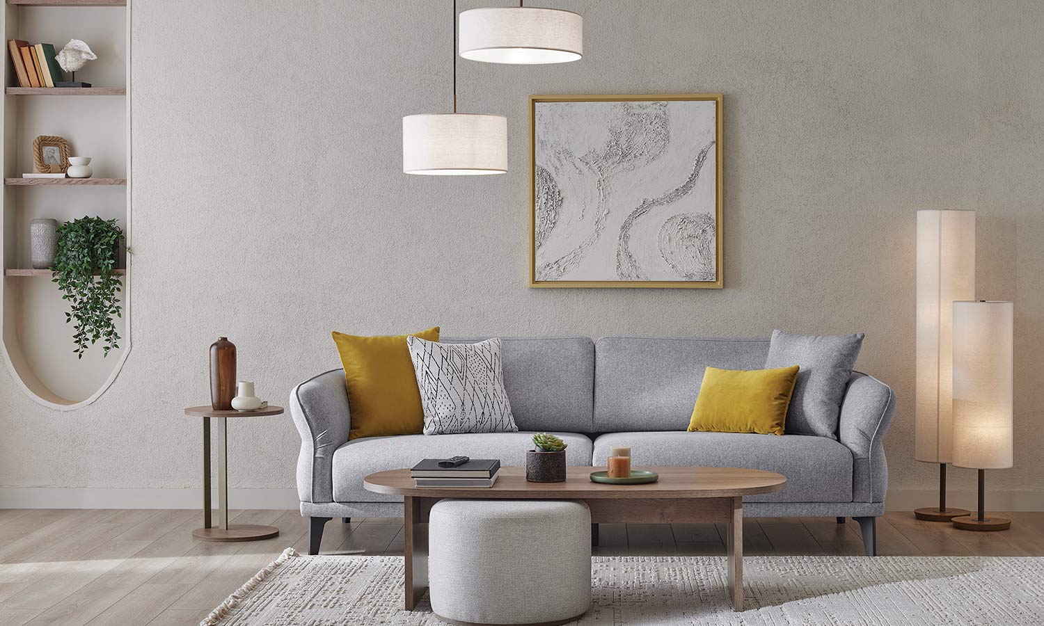 Veneta Living Room - Velvet