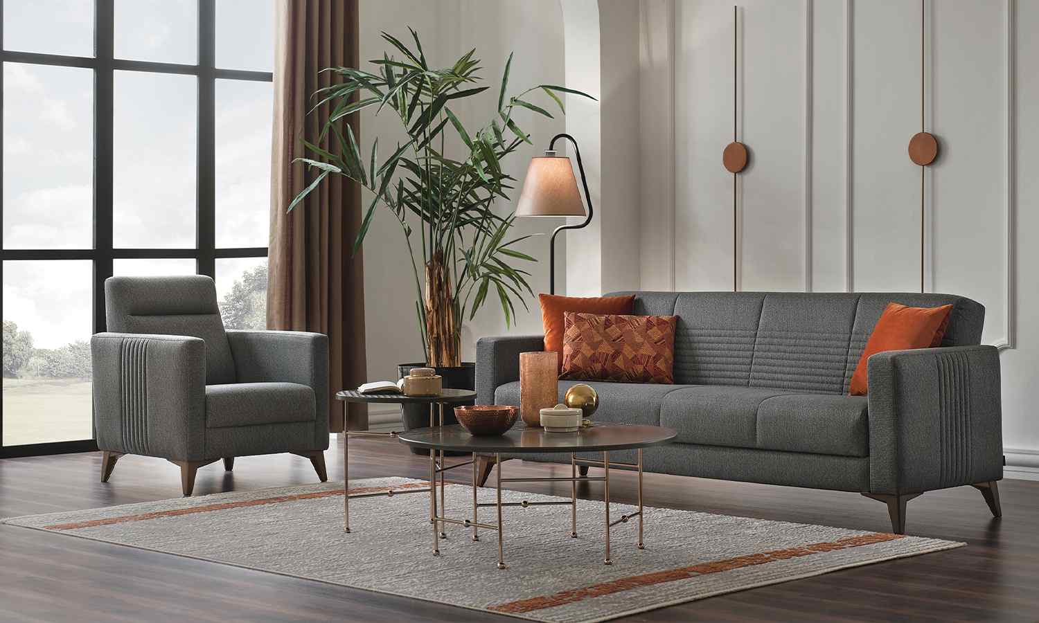 Nola 3'lü Yataklı Koltuk