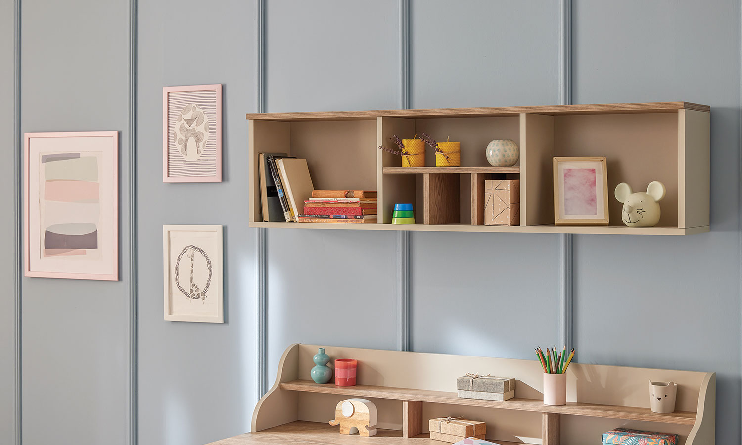 Rio Çalışma Masası - Açık Raflı Üst Modül