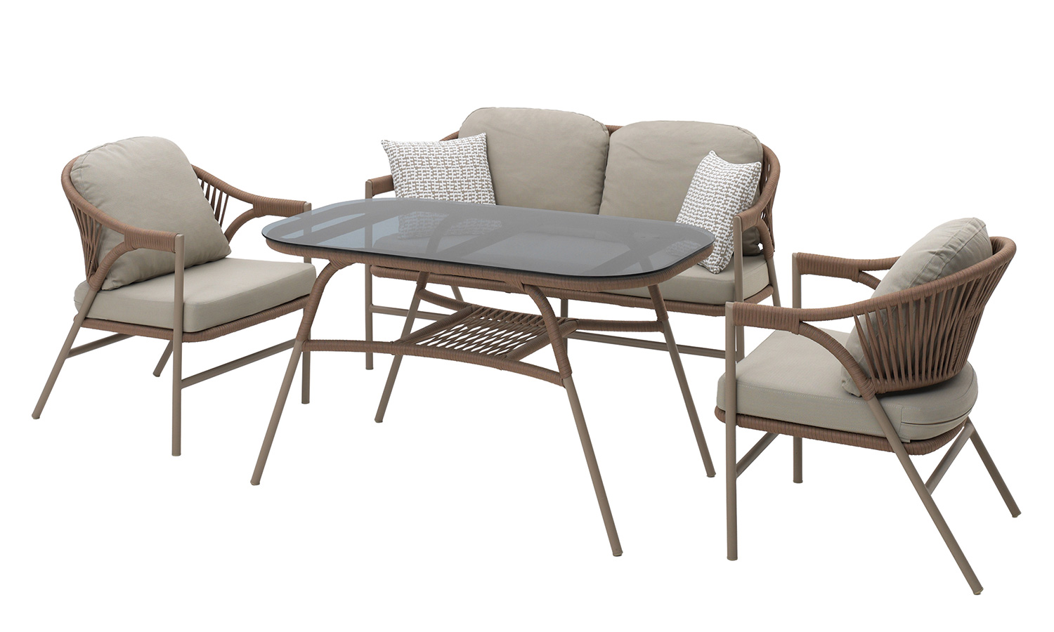 2 li Koltuk+ 2 Tekli koltuk+ Yüksek Sehpa