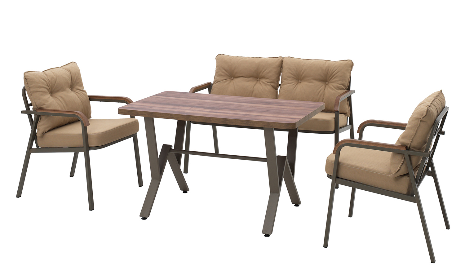 2 li Koltuk+ 2 Tekli koltuk+ Yüksek Sehpa