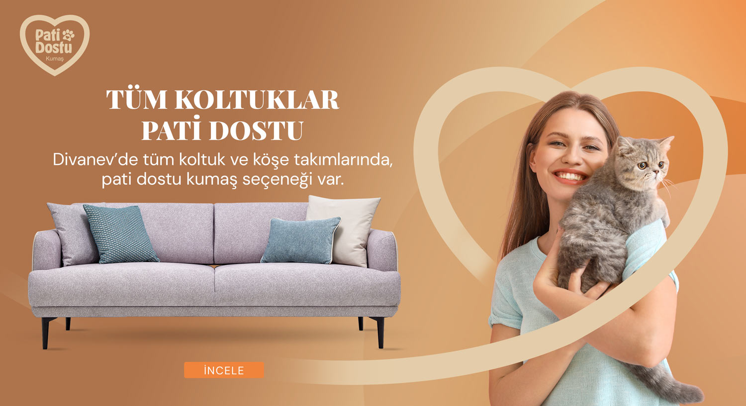 Hayvan Sevgisi Kumaşımızda Var