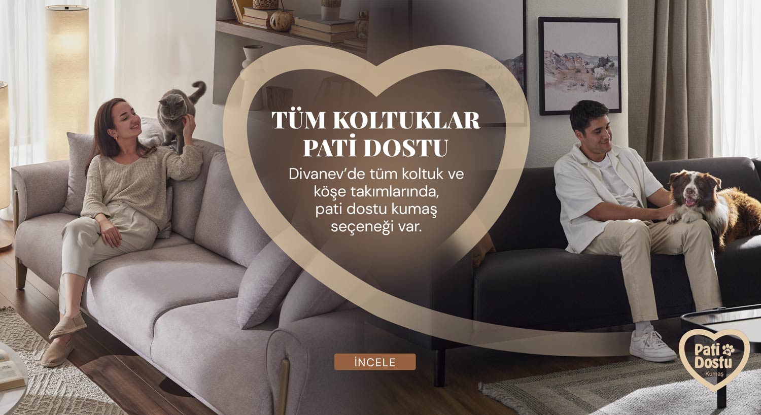 Hayvan Sevgisi Kumaşımızda Var